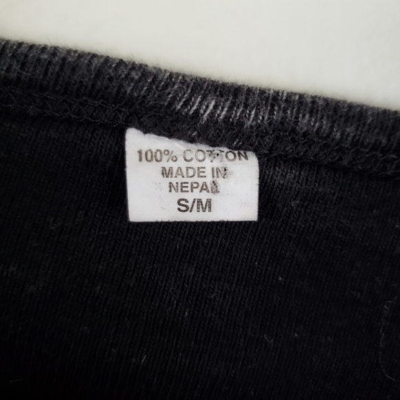 Acid Wash 3/4 length Boho Earth Top - Picture 3 of 4